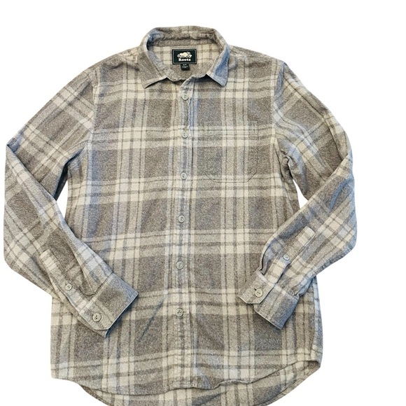 Roots Other - Roots Gray Plaid Button-Down Shirt Men’s Small